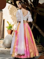 Multicolor Art Silk Digital Print Lehenga Choli